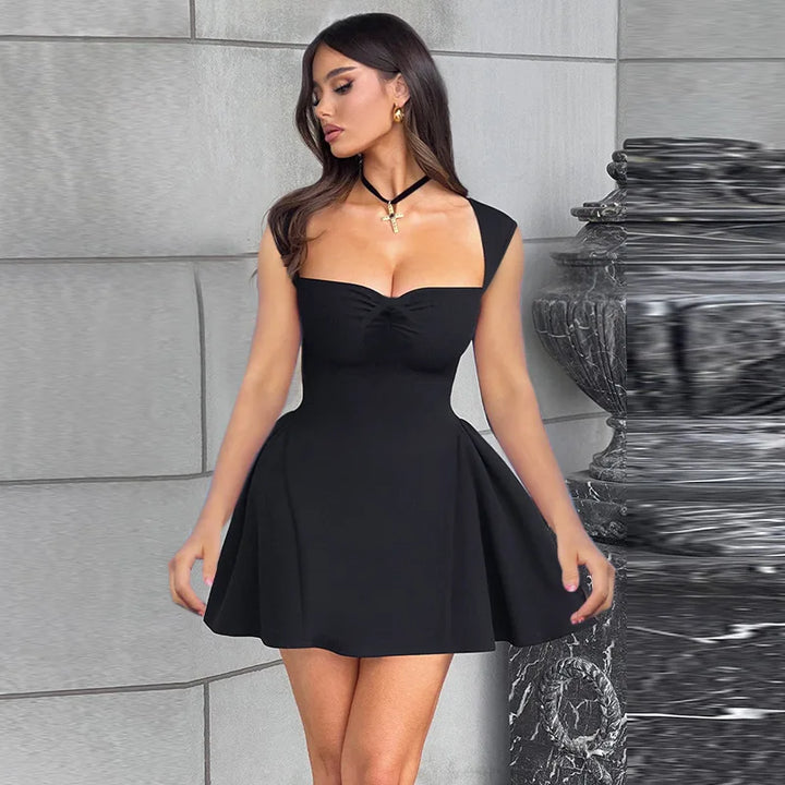 A-line mini dress in a babydoll style - Ellis
