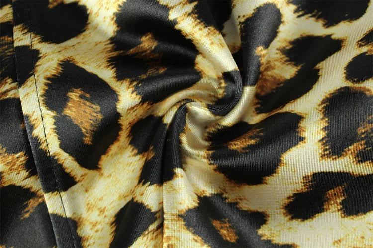 Fitted Strapless Leopard Print Mini Dress - LIONA