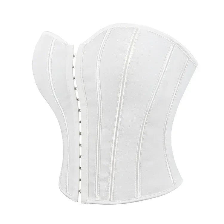 Strapless Corset with Pin Closure and Back Tie for Waist Shaping - Jayla