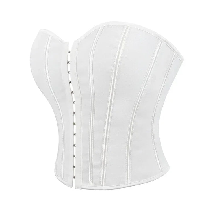Strapless Corset with Pin Closure and Back Tie for Waist Shaping - Jayla