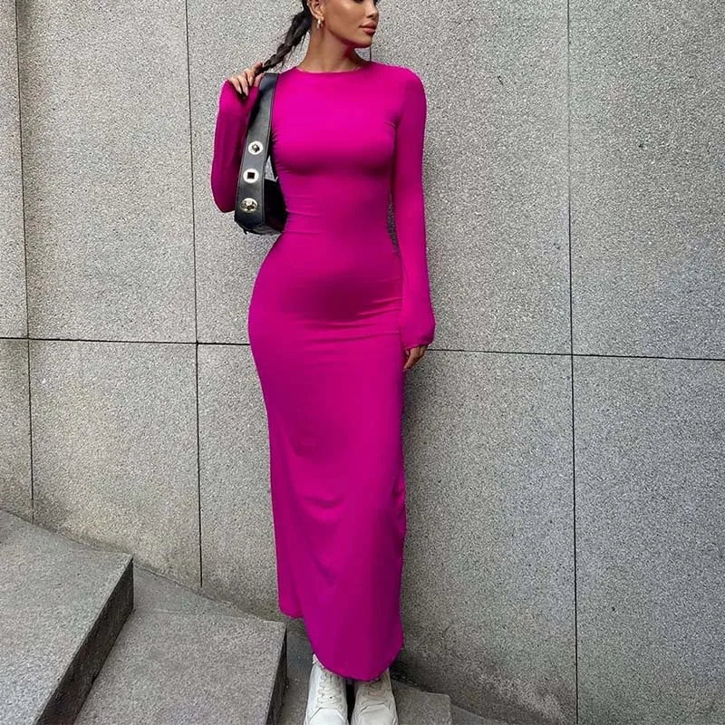 Fitted Shaping Maxi Dress - Matilda