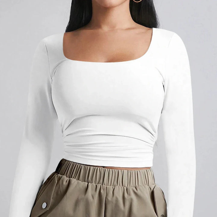 Basic shaping fabric top - Nelly