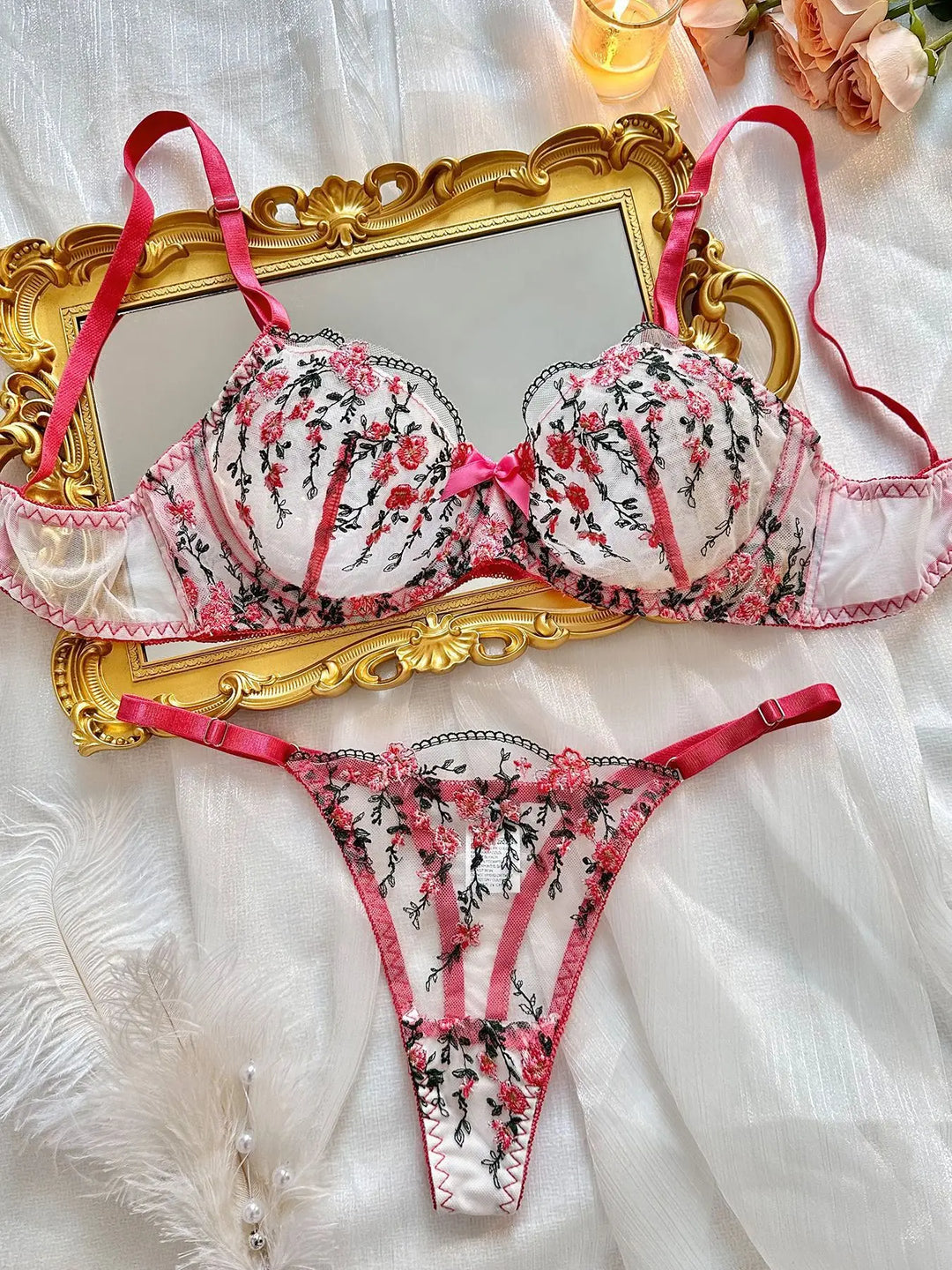 Sheer Floral Design Set - Journee