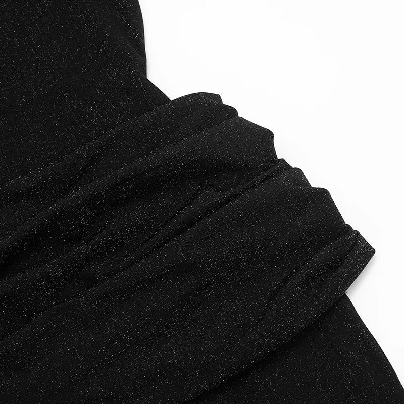 Mini sequin dress with pleated design - SHAYA