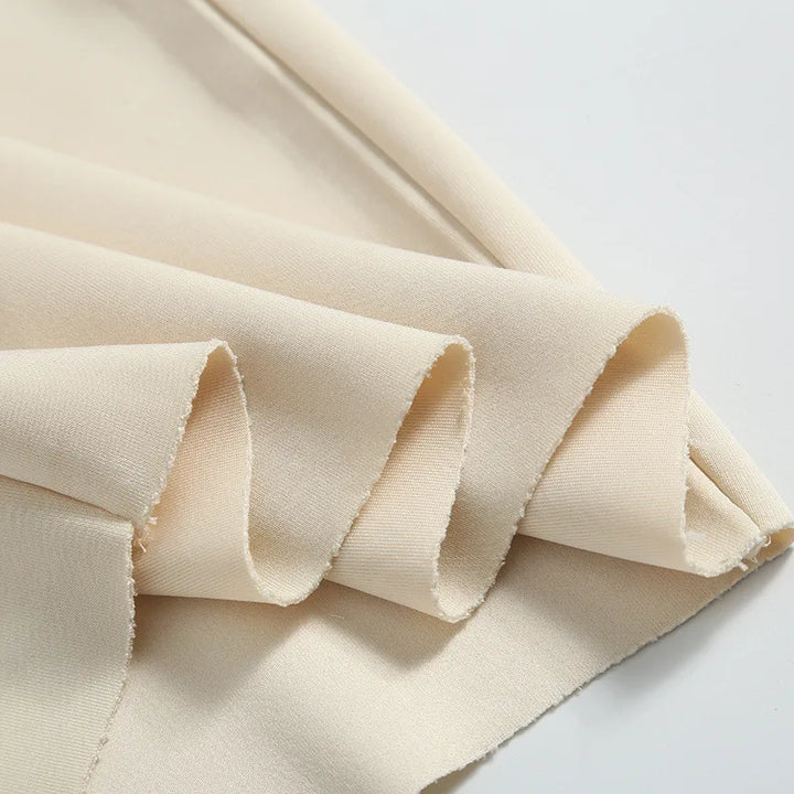 Fitted Mini Dress with Rolled Sleeve Design - KIKI