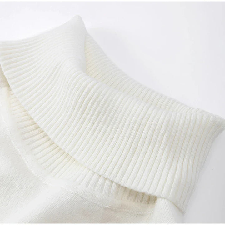 Knitted midi dress with off-shoulder - Liri