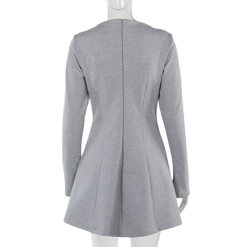 Winter A-Line Mini Dress - Shelly