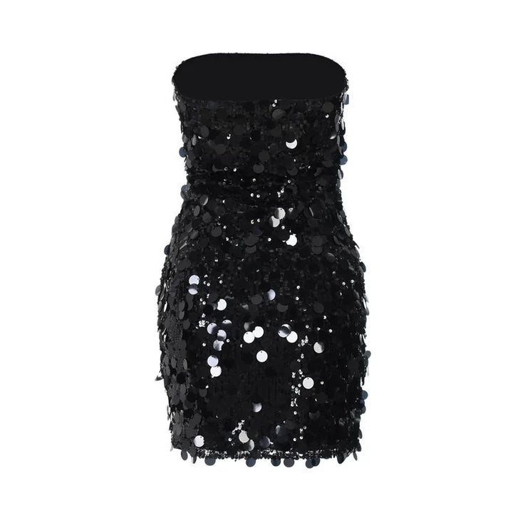 Strapless Sequin Mini Dress - Allison