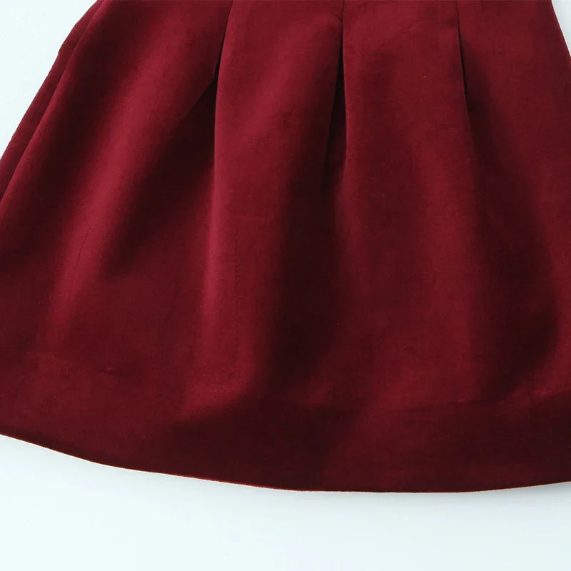 Open Back Velvet Mini Dress - Clart