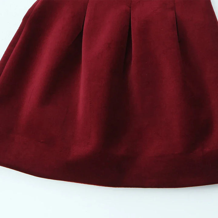 Open Back Velvet Mini Dress - Clart