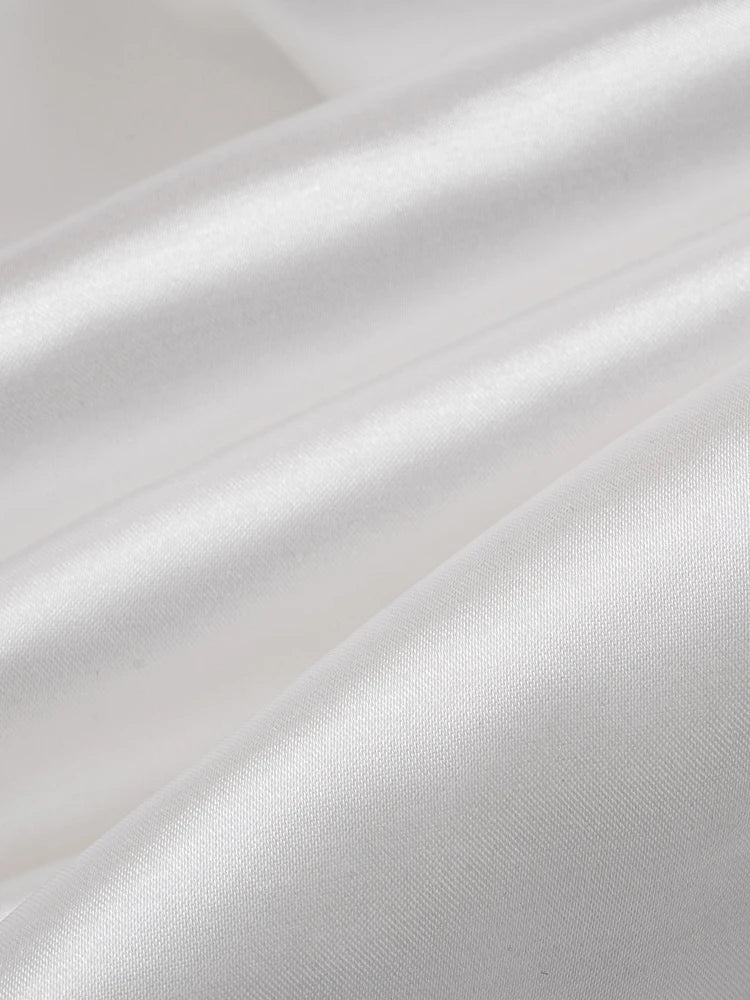 Satin Mini Dress with Pleats - Roxana