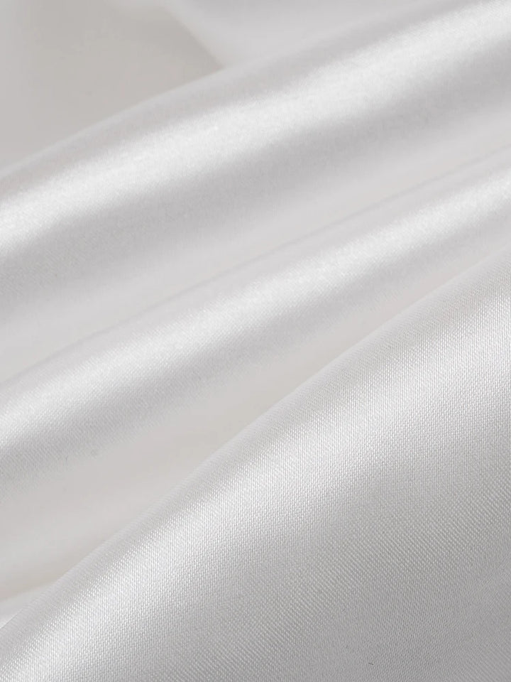 Satin Mini Dress with Pleats - Roxana