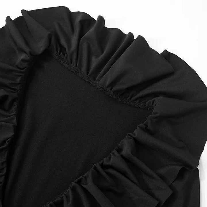 Mini dress with ruffle detail - ALINA