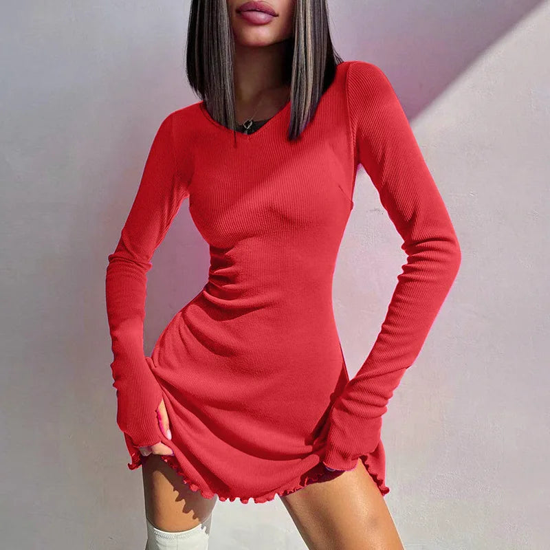 Mini dress decorated with ties - Shaia