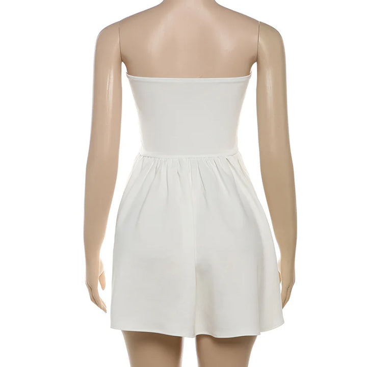 A-line strapless mini dress - Louisa