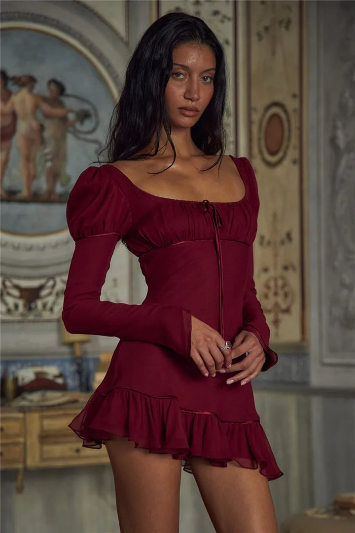 Mini dress with bobbin design - Tagel
