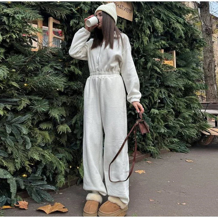 Winter Jumpsuit with Front Zipper - Frances