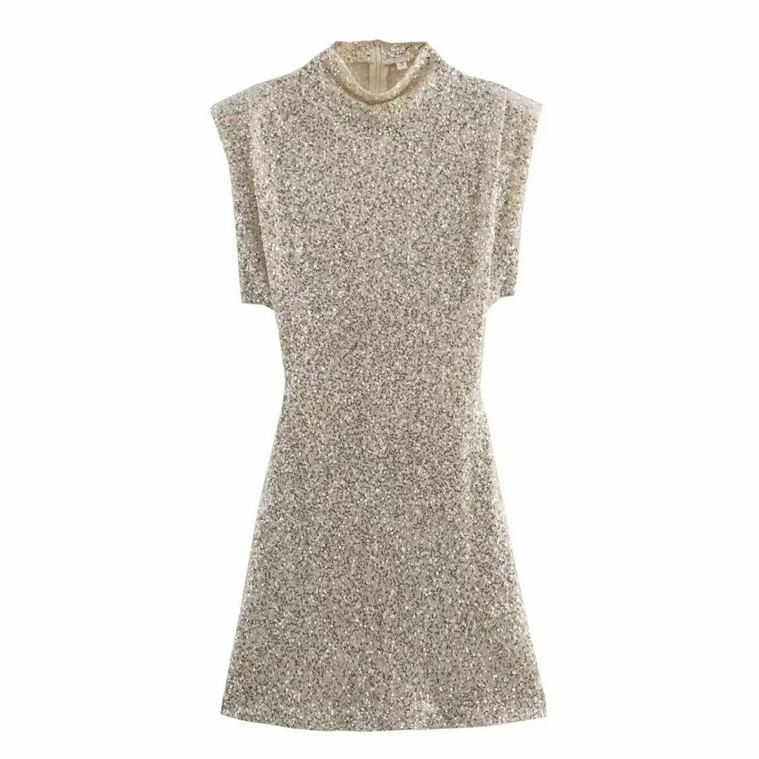 Mini Dress with Sparkling Sequins - Kaylee