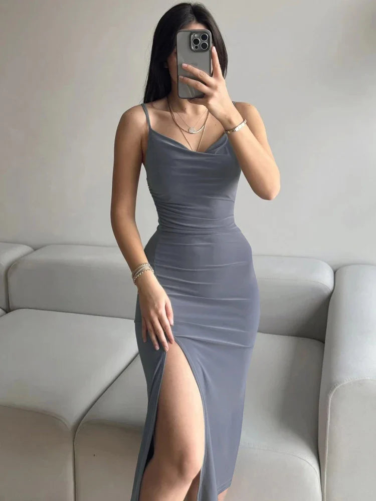 Open-back midi dress - Milana