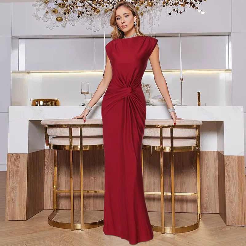 Ruched Maxi Dress - Verona