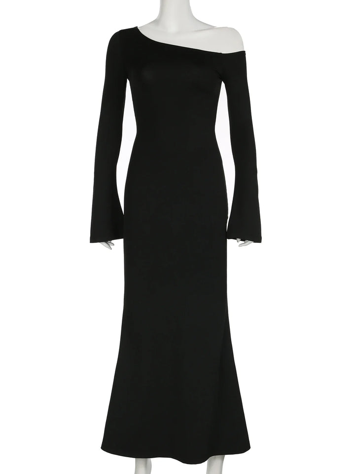 Maxi dress with off-shoulder design - Sap
