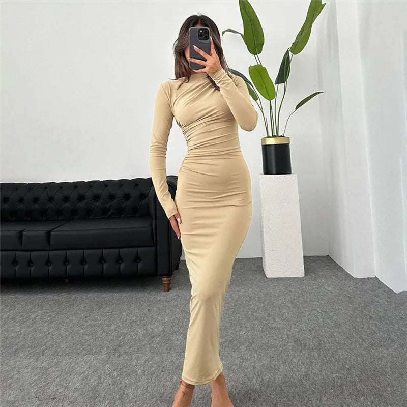 Fitted Shaping Maxi Dress - Noa