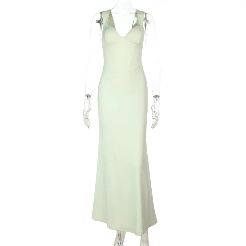 Elegant maxi dress with royal design - Diana