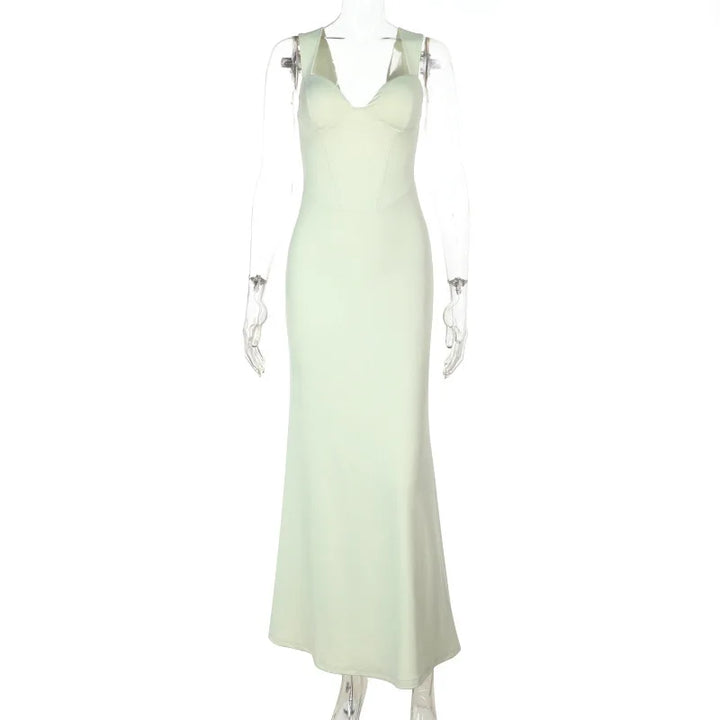 Elegant maxi dress with royal design - Diana