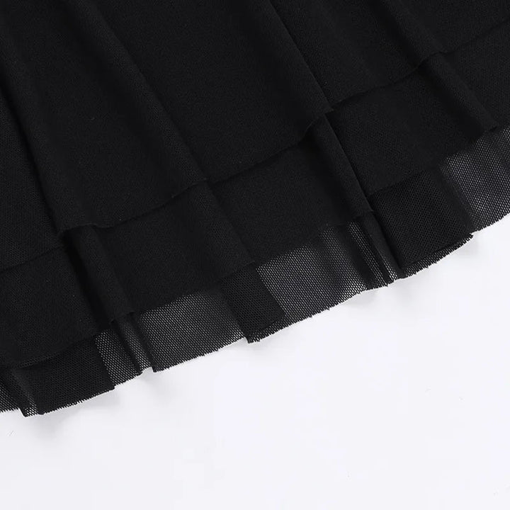 Strapless Mini Dress with Chest Tie Detail - Ainara