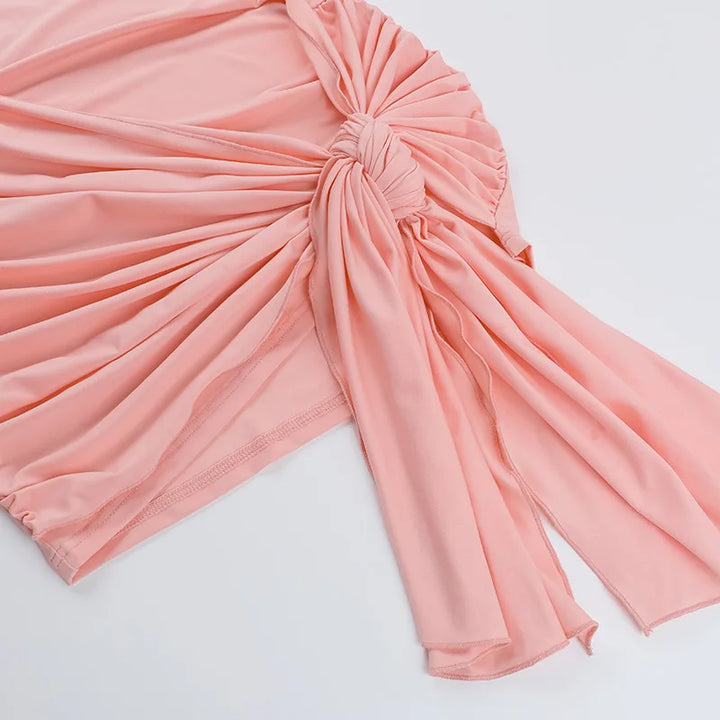 Mini Dress with Tie Detail - Camilla