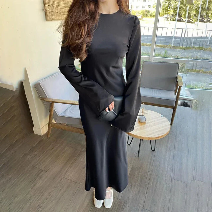 Satin maxi dress - Dekel