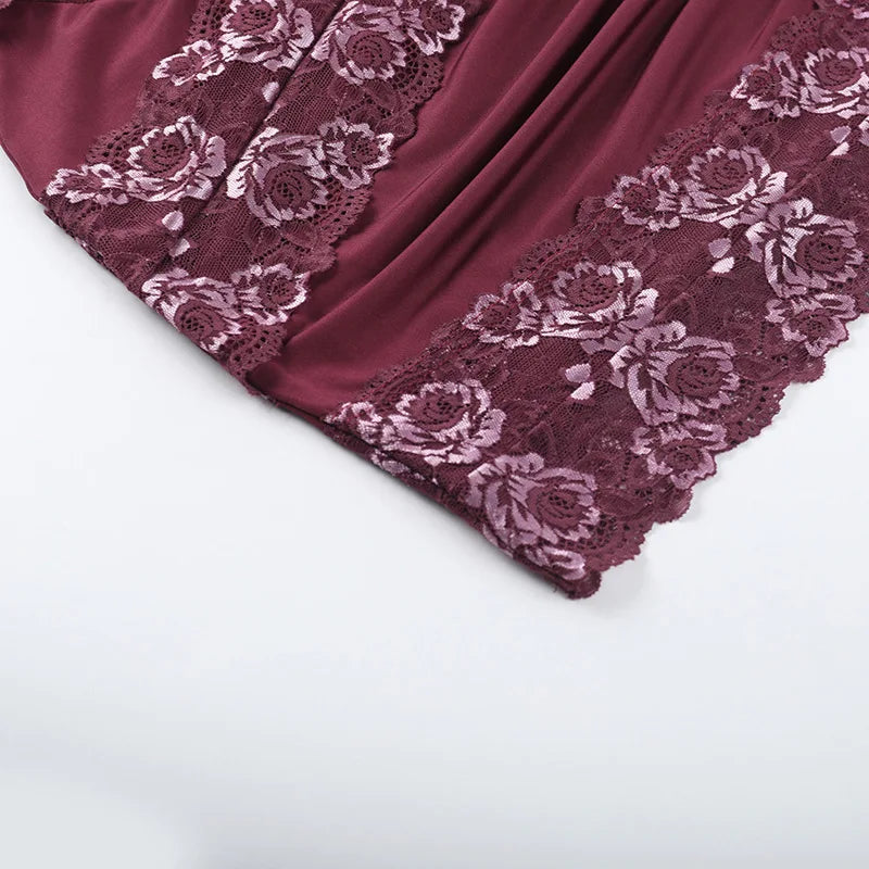 Fitted mini dress with cutouts and lace decoration - Mika