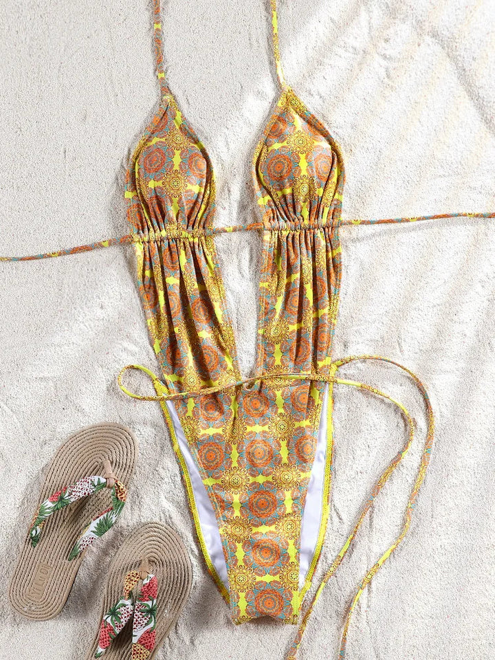 One-piece swimsuits in various summer colors - Rotem