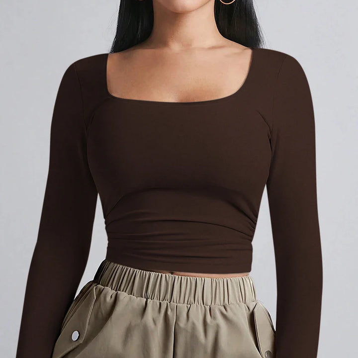 Basic shaping fabric top - Nelly