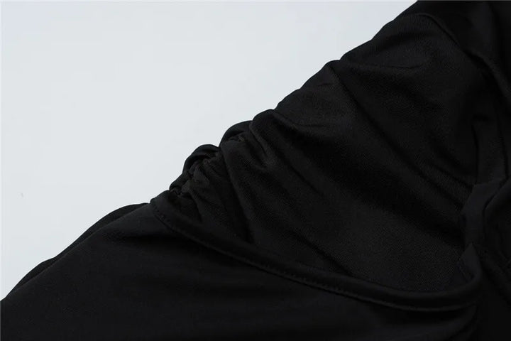 Maxi Dress with Deep Cutout and Slit Design - Athena