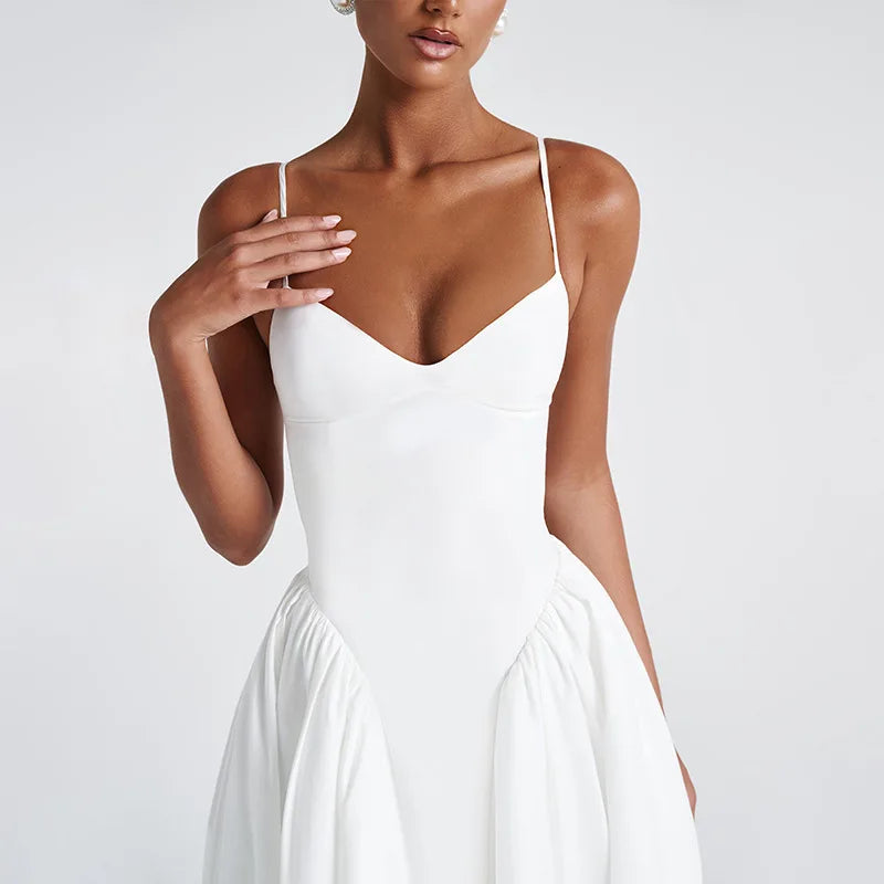 Midi Dress with Classic A-Line Design - Marta