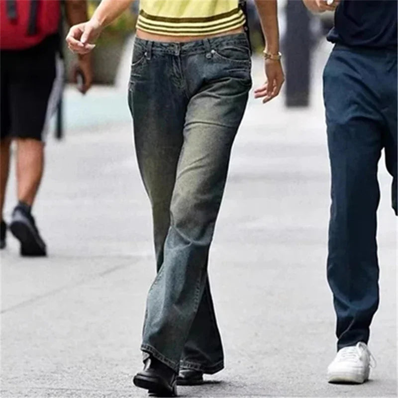 Vintage Style Low-Rise Jeans - Tommy