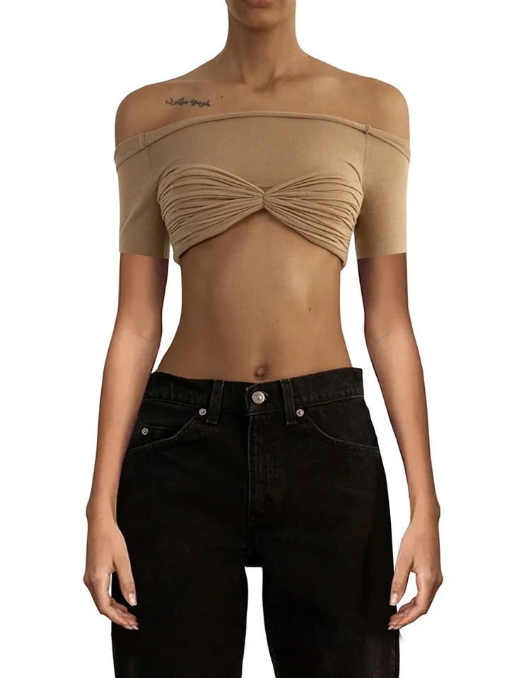 Off-Shoulder Crop Top - Yuli