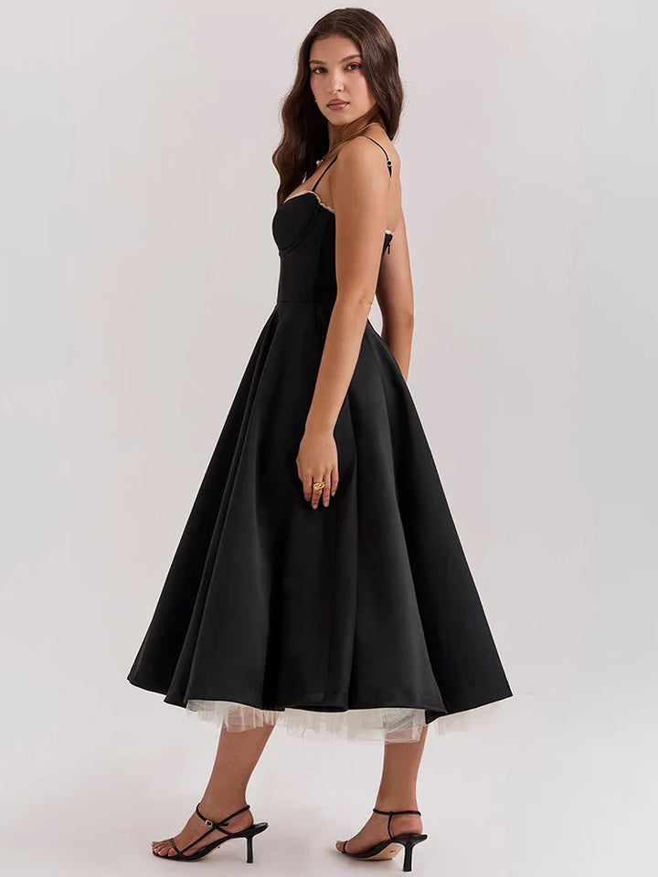 Midi Satin Dress - Adela