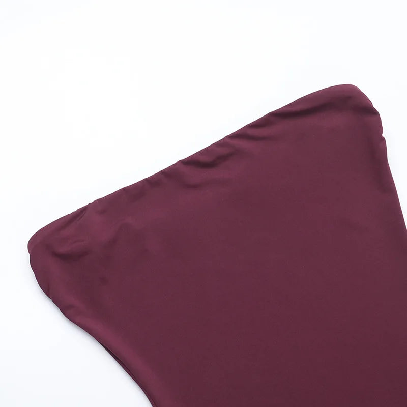 Strapless Maxi Dress with Pockets and A-Line Cut - Indy