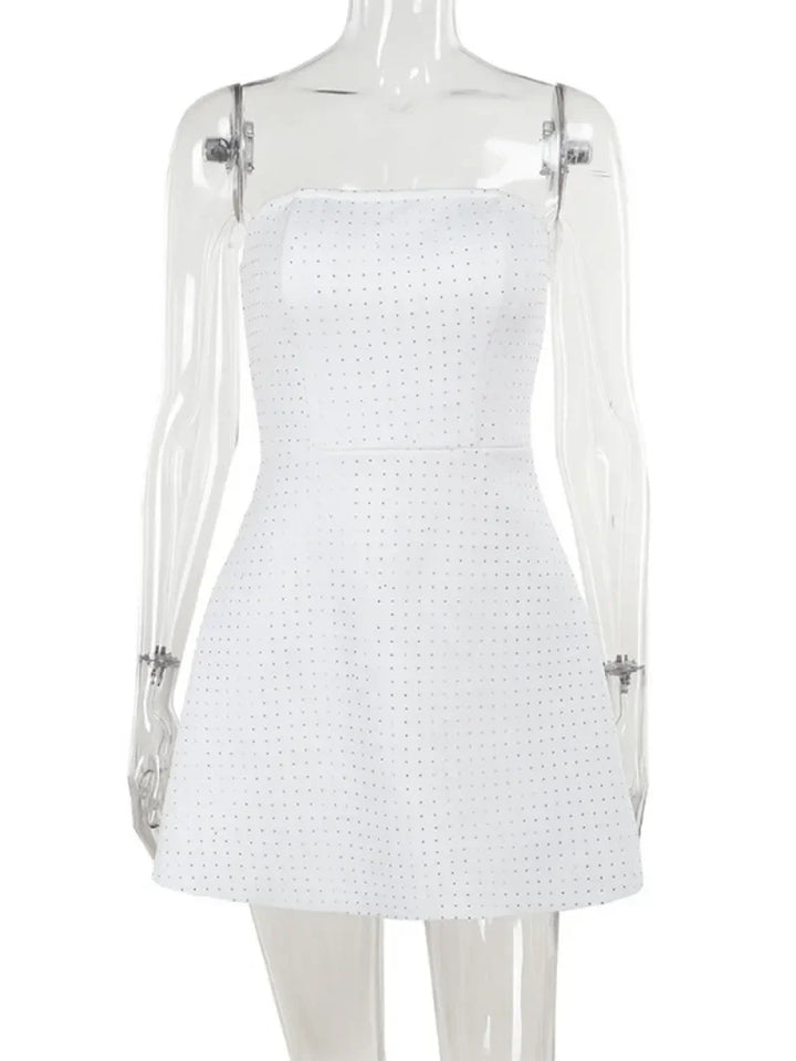 Strapless Mini Dress with Sparkling Sequin Detail - Londyn