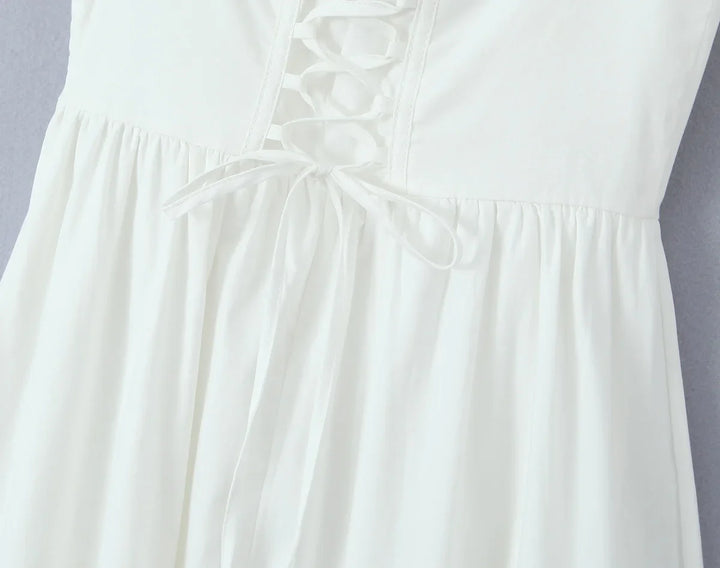 A-Line Midi Dress with Slit Detail - Paloma