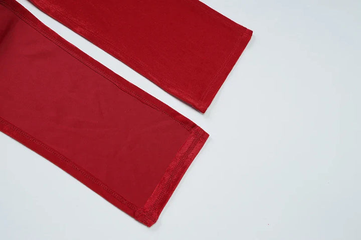 Velvet maxi dress with tie decoration - Marianela