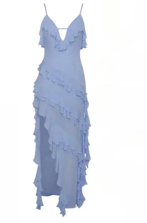 Tiered Ruffle Maxi Dress - Sailo