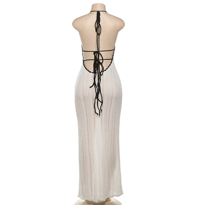 Knitted Beach Maxi Dress - Alyssa