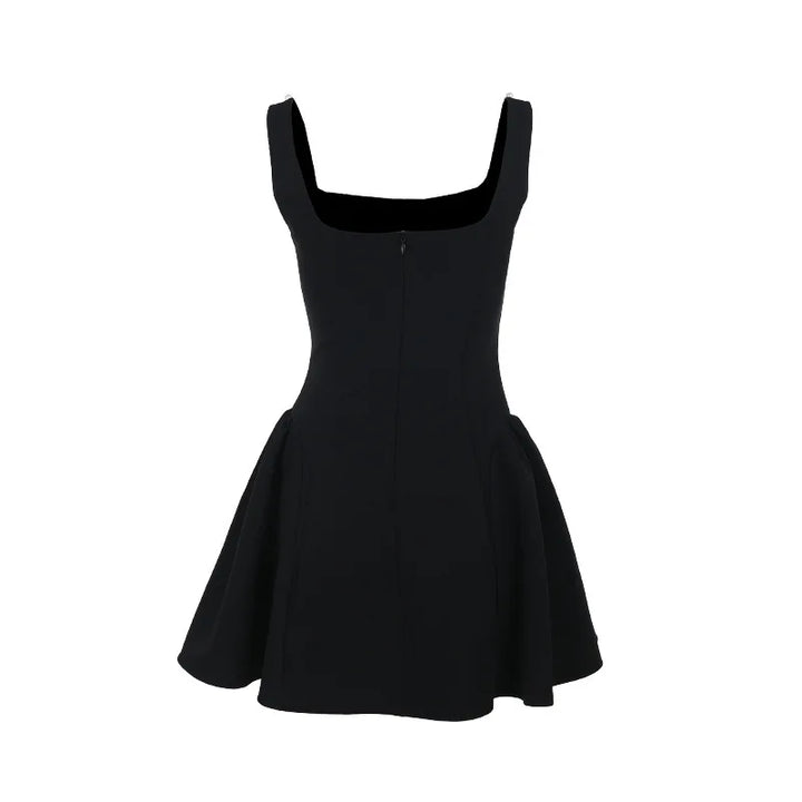 A-Line Mini Dress with Pearl Detail - Paris