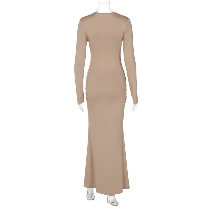 Maxi Dress with Pleats Design - Passy