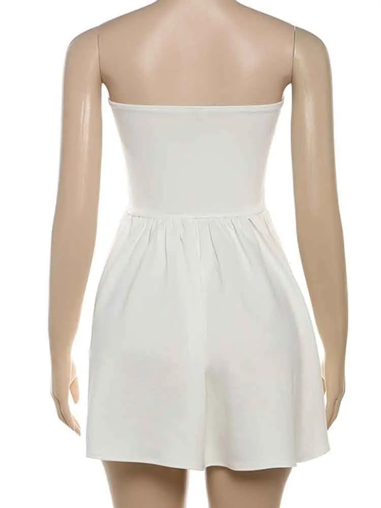 A-line strapless mini dress - Louisa
