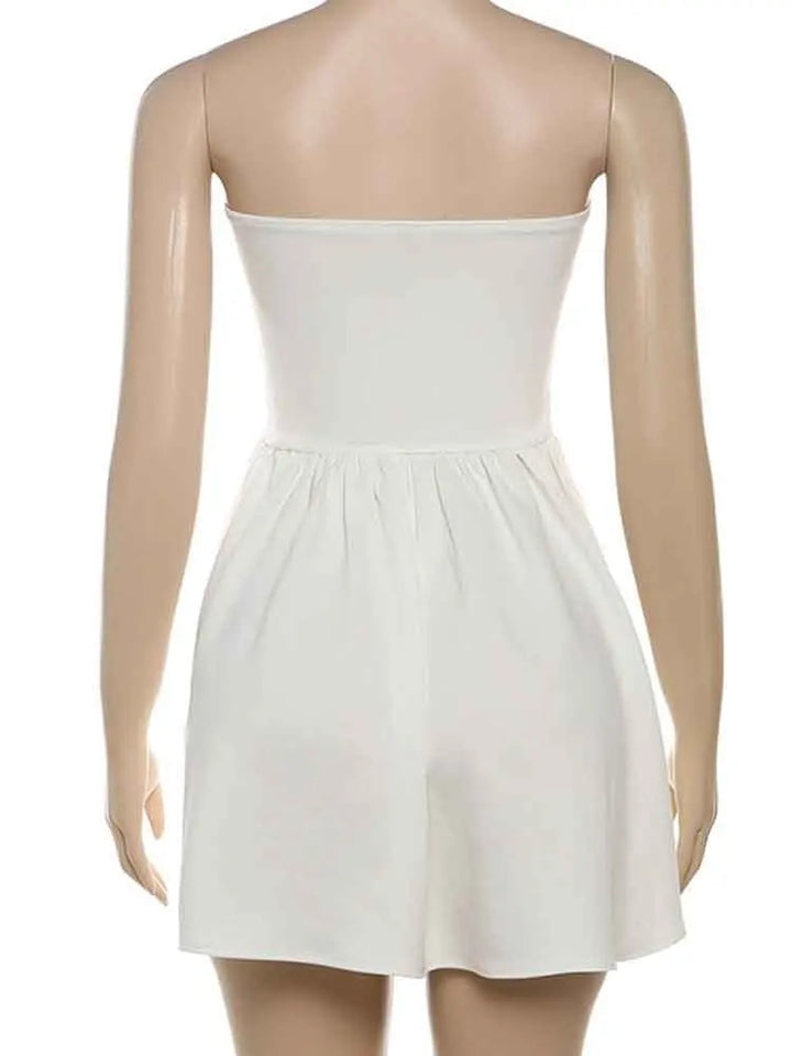 A-line strapless mini dress - Louisa