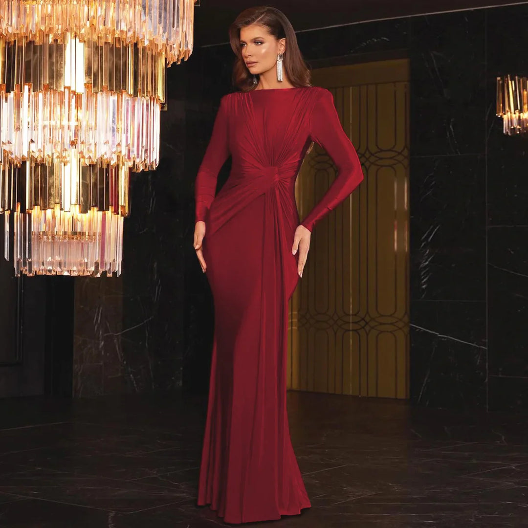 Maxi Dress with Pleated Detailing - Noelle